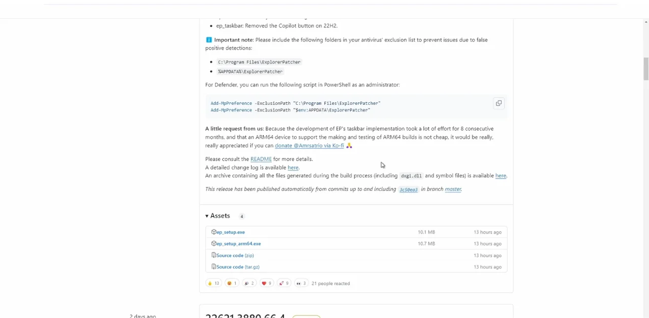 ExplorerPatcher step by step guide